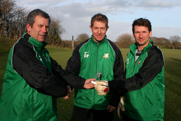 Dave Pritchard and Jeff Britton with Chairman Phil Southern